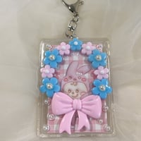ふらわーりーす（ぴんく＆みずいろ)トレカキーホルダー