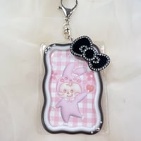 BIGリボン（黒）キーホルダーケース