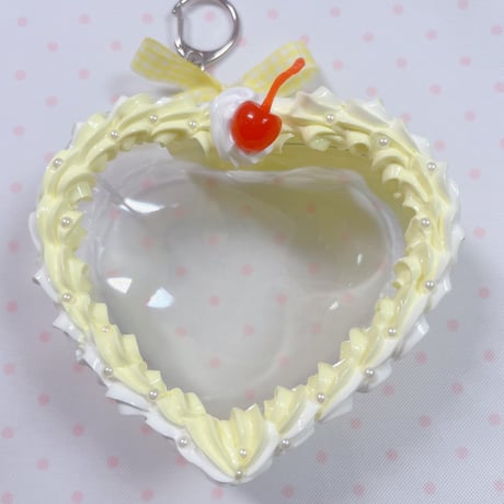ハートケーキポーチ（きいろ）⭐︎