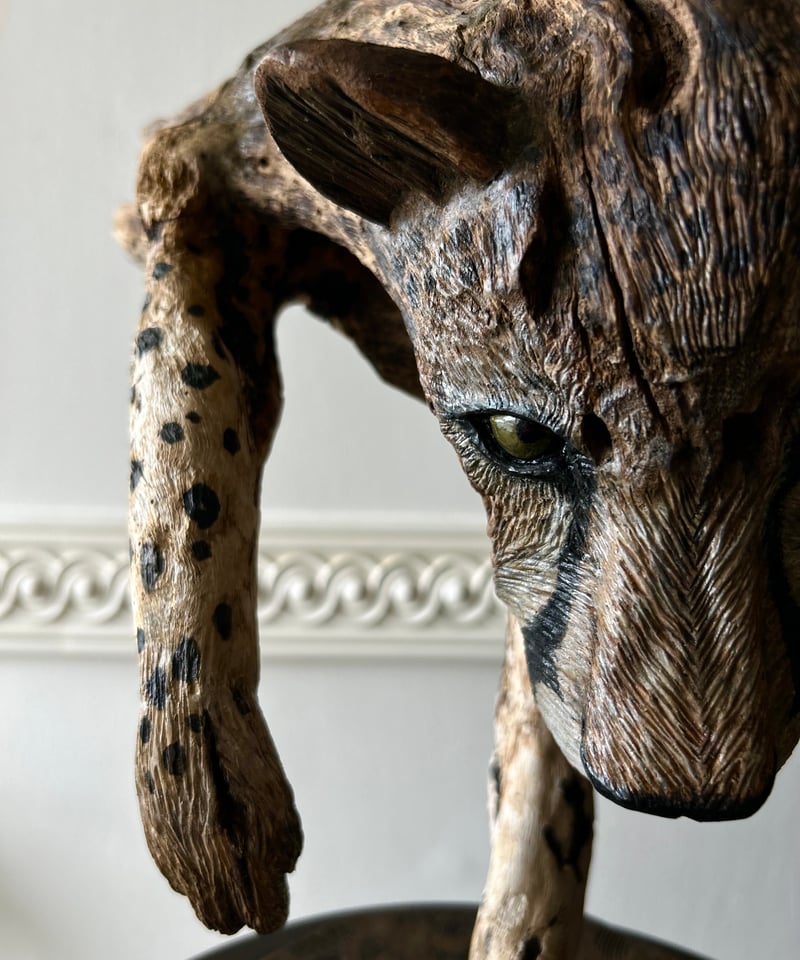 ★ラスト限定！　超絶細密技法！高級チーク無垢一本彫り 木彫『投網の男』 期間限定価格！ 超絶細密技法！高級チーク無垢一本彫り 木彫