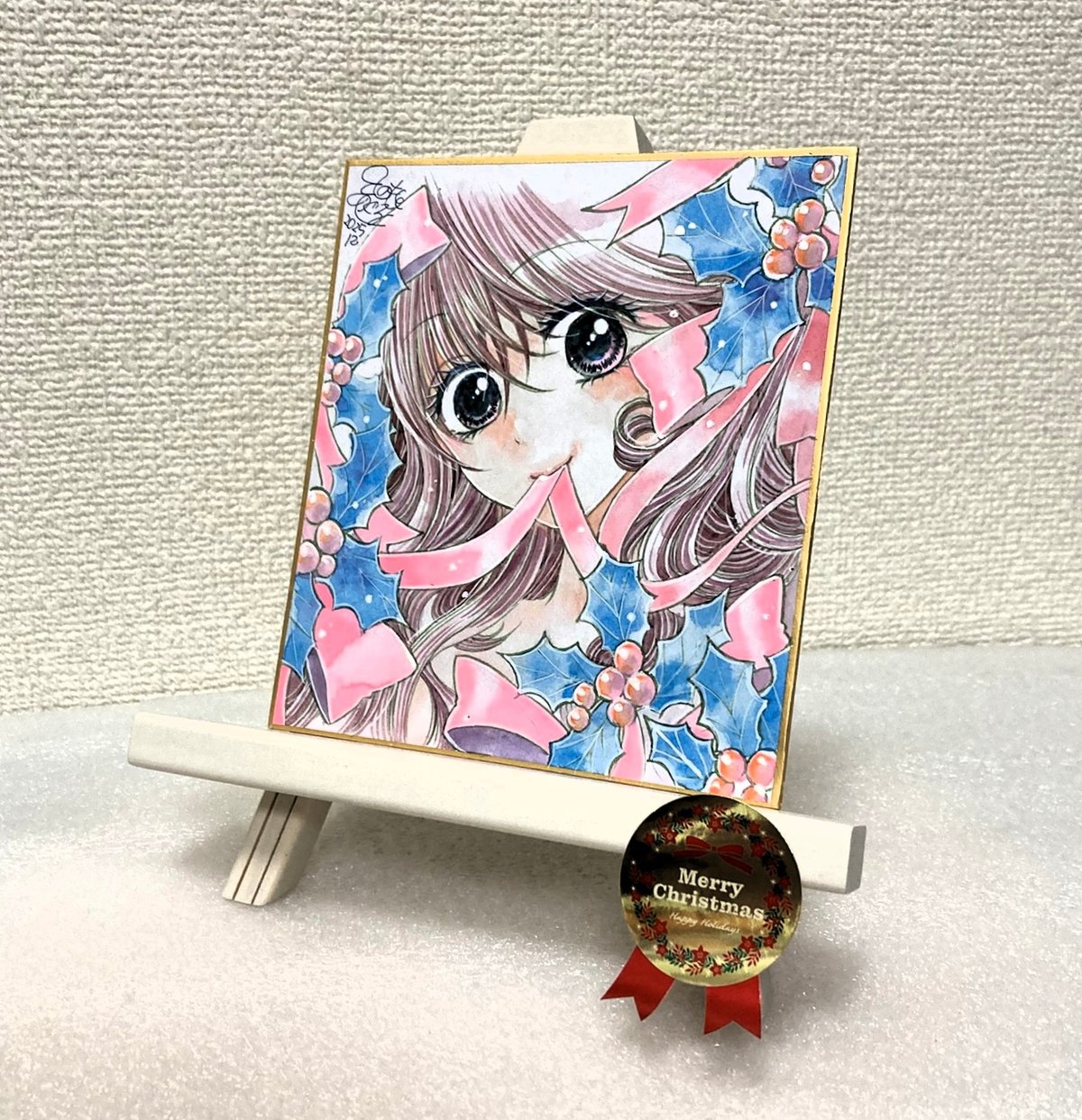 やかん様ページ　　色紙 2025Xmasミニ色紙 ひのもとめぐる 画 | 「手描き」にこだわる漫画家