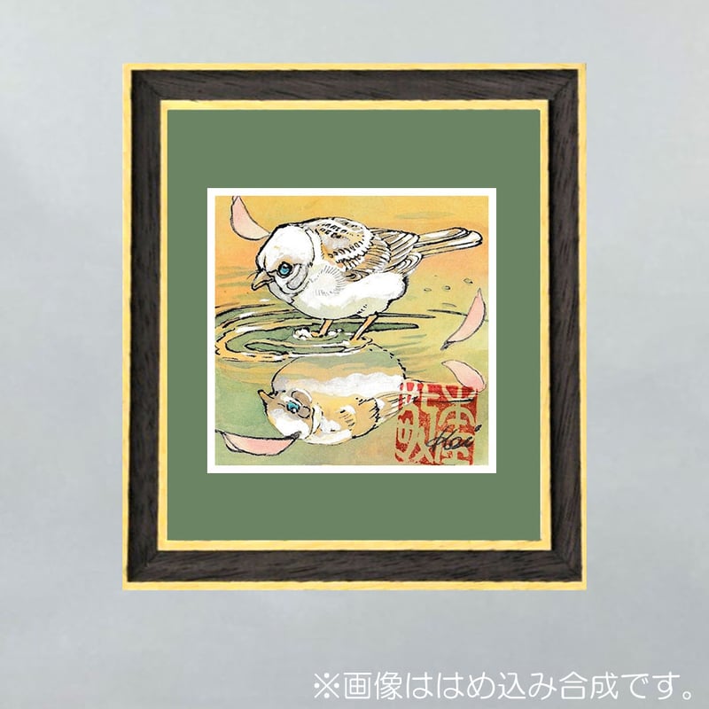 スズメ、色紙です、 スズメ、色紙です、 洋書