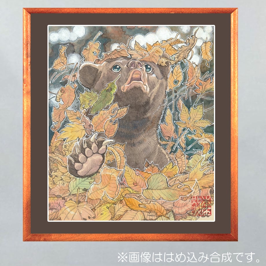 ビンテージ！秋峰作　短冊額　鳥獣画　鶏 鶏 | 新・古美術 高美堂（こうびどう） | 古美術・骨董・掛軸