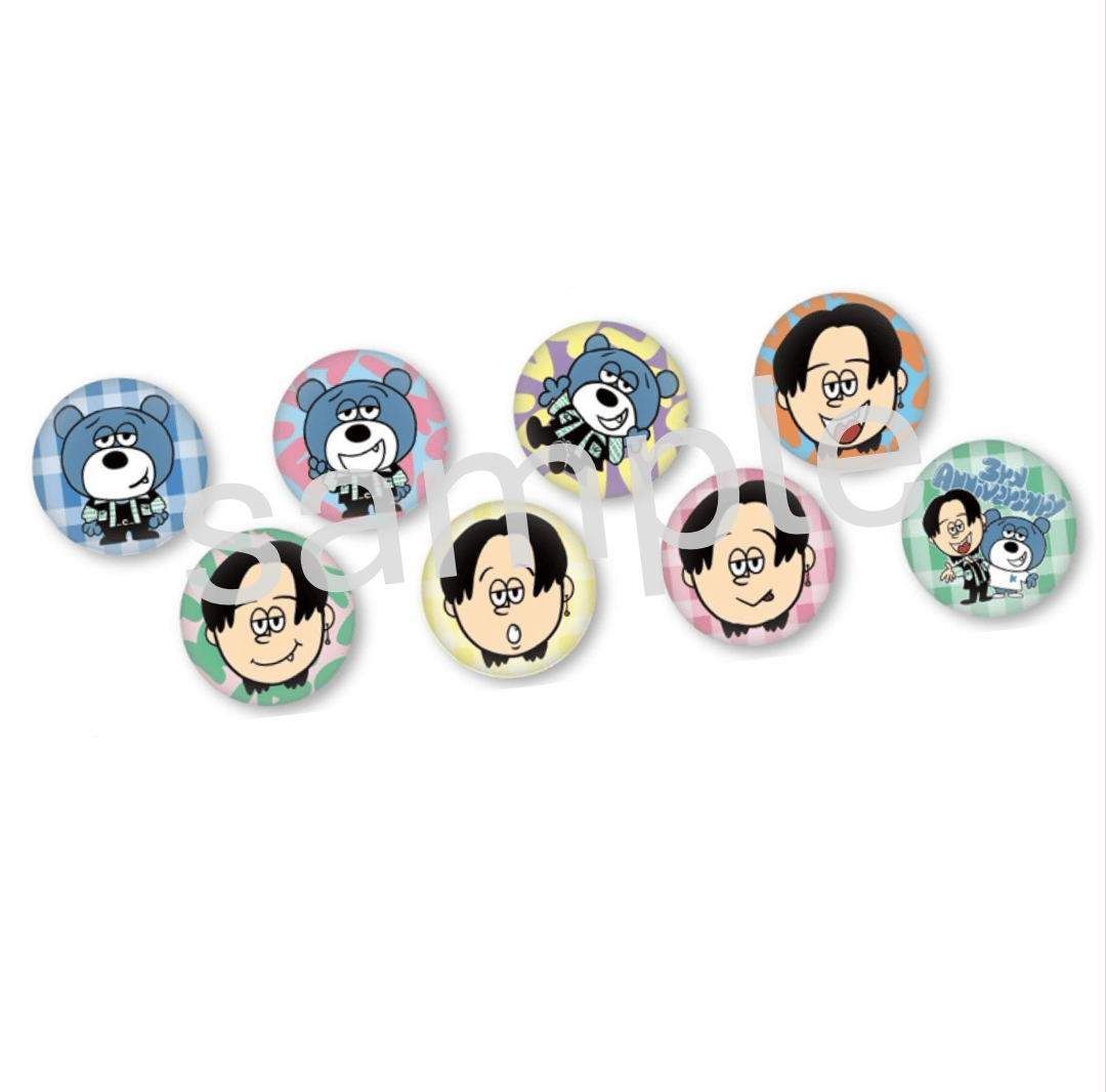 缶バッチ KUMAKAREKUN 3rd Anniversary ver. | 杉本琢弥 オン