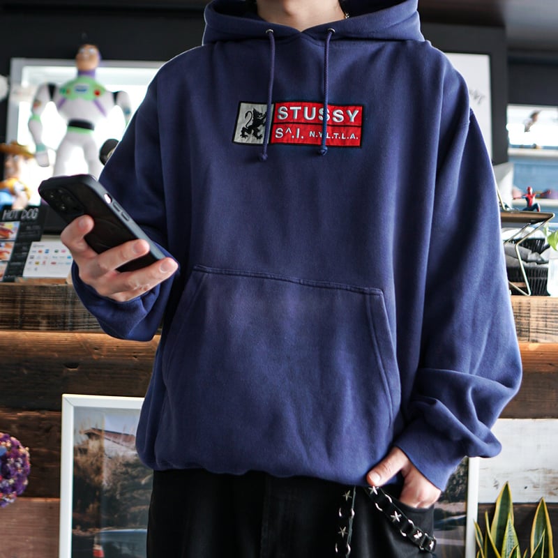 90s OLD STUSSY BOX LOGO パーカー XL | FOLLOW YOUR H 90s OLD STUSSY BOX LOGO パーカー XL | FOLLOW YOUR H