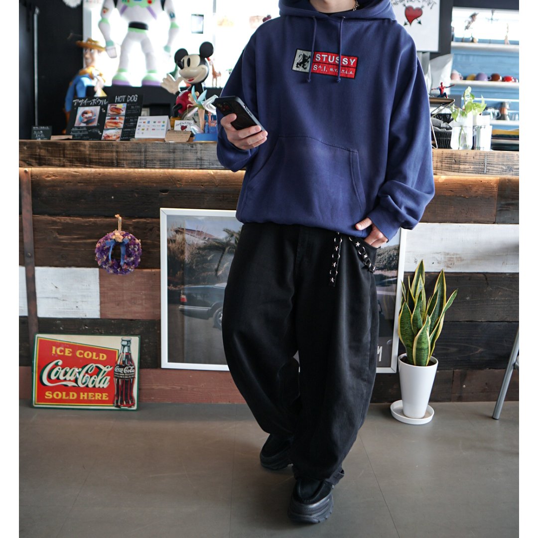 90s OLD STUSSY BOX LOGO パーカー XL | FOLLOW YOUR H 90s OLD STUSSY BOX LOGO パーカー XL | FOLLOW YOUR H