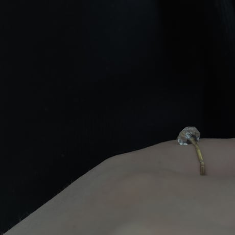 crystal × 曉ater karen silver ring