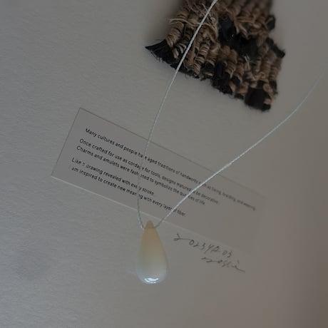4/3再入荷 ー necklace ー　moonstone (gray white)
