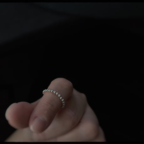 silver Granular ring ♯15 ♯17