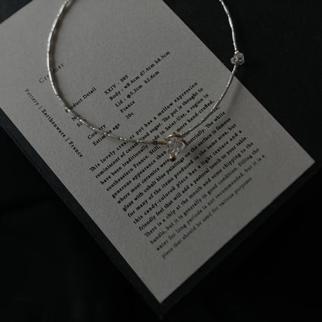 応相談 item - her-kimer 3粒 bracelet -silver -