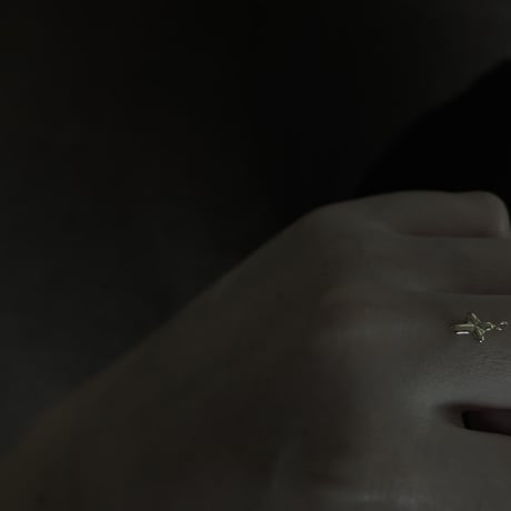 -new-   -k18YG cross charm-