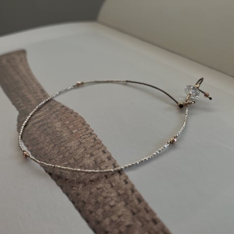 - tres silver bracelet -