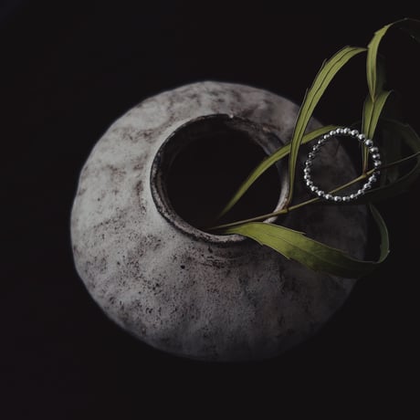 silver Granular ring ♯15 ♯17