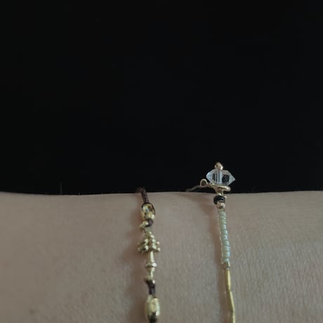 限定- her-kimer diamond silver bracelet -