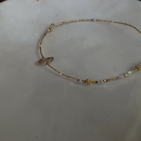 -1点モノ -new- oil in quartz bracelet  - gold -