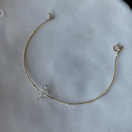 new ／her-kimer diamond cross bracelet or ring