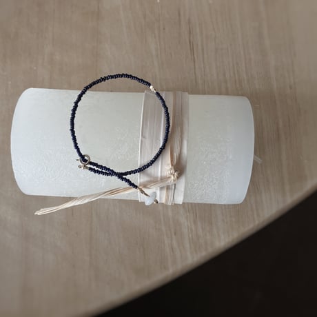 - 翡翠×antique beads - jewelry bracelet  -
