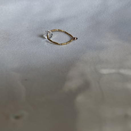 crystal × 曉ater karen silver ring