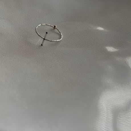 silver - cross ring -