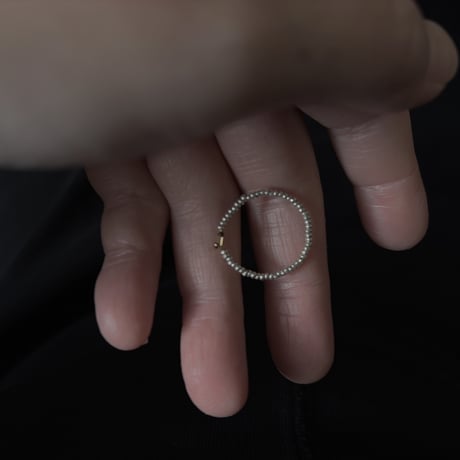 karen silver × K18YG ring  no.2