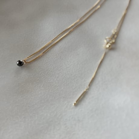 - black diamond charm K18YG -