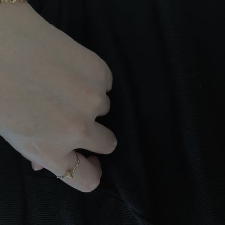 ｜pentagon k18 ring ♯15｜  チャームのみ
