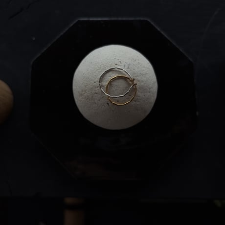 曉ater original karen silver × K18YG ring  no.3