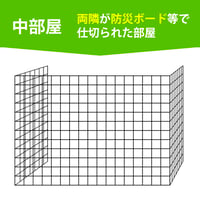 鳩よけネット【便利ＥＣＯシート付】一式  中部屋 （ベランダ)