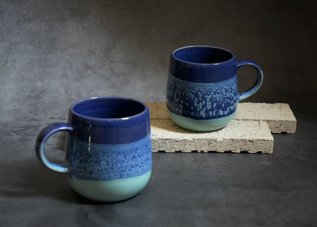 のと復興応援マグカップ】第4弾 色：能登波ブルー | tsutinone studio