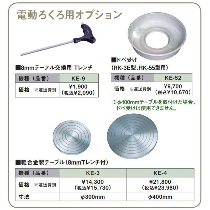 電動ろくろ RK-3E スタイリッシュ 世界標準モデル【送料別途】 | 陶芸 