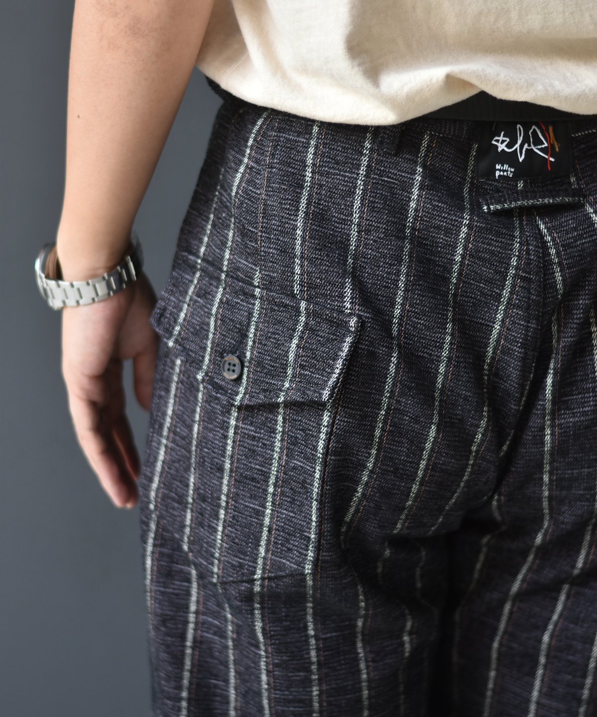 Willow Pants P-001 black stripe | 45do｜ULTERIO