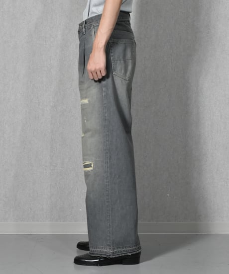 【LAST1】superNova. Selvedge wide jeans - Repair