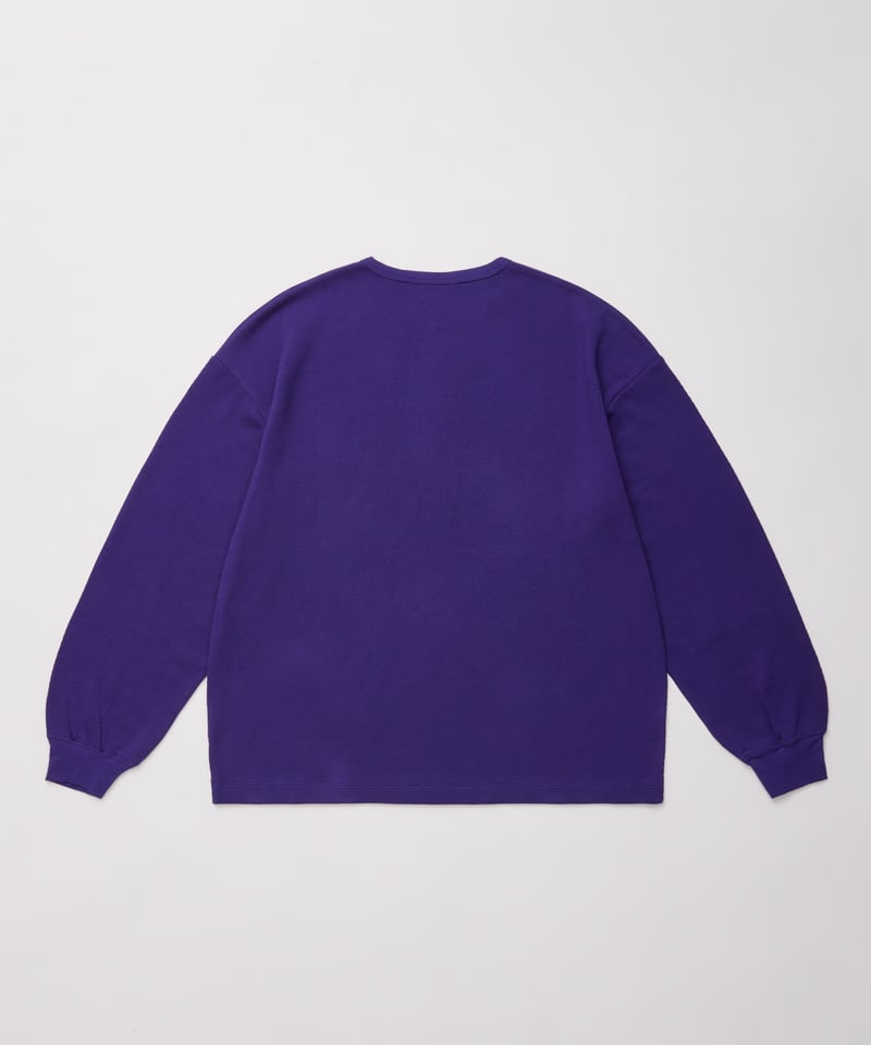 LAST1】ULTERIOR C/CASH HONEYCOMB HENLEY-NECK T