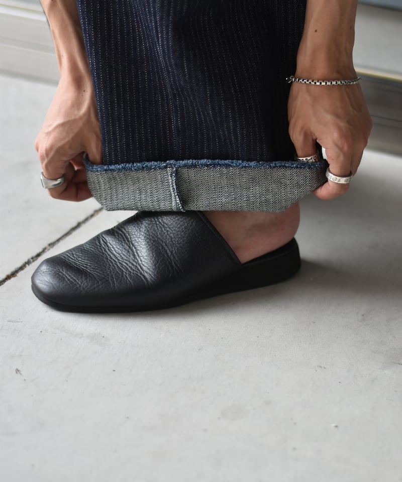 saby TUCK-BAGGY TYPE 2 - Stripe Denim One Wash