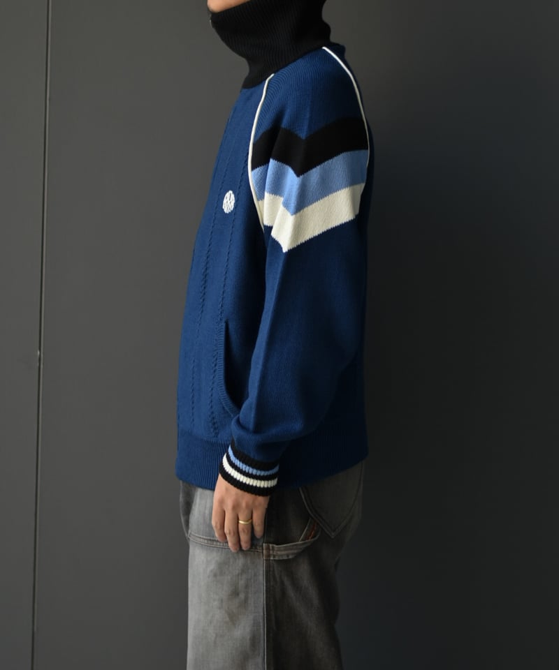 RICE NINE TEN KNITTED TRACK JACKET | 45do RICE NINE TEN KNITTED TRACK JACKET | 45do