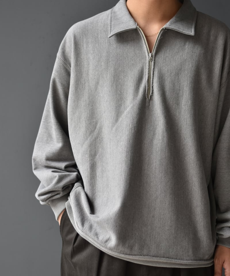 ULTERIOR FADED SILKY TERRY RW HALF ZIP P/O | 4