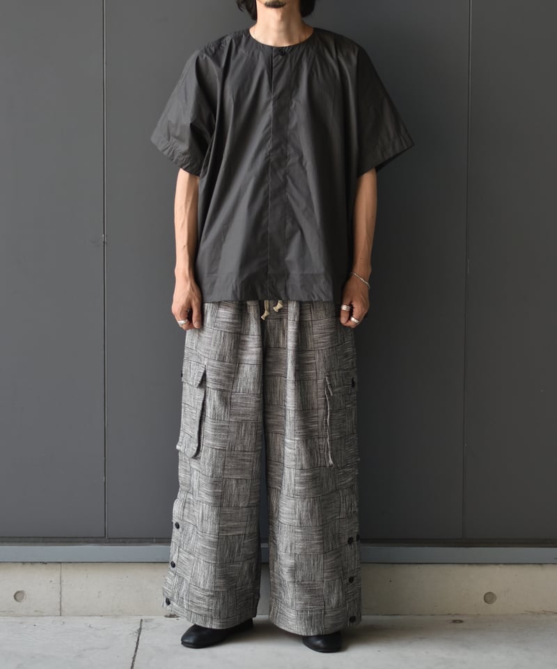 LAST1】O project EASY CARGO PANTS / BLOCK STRIP