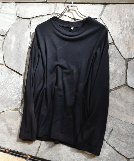 【LAST1】Gorsch the merry coachman Long Sleeve Ryukyu Indigo Dye soft Wool Knit Pullover