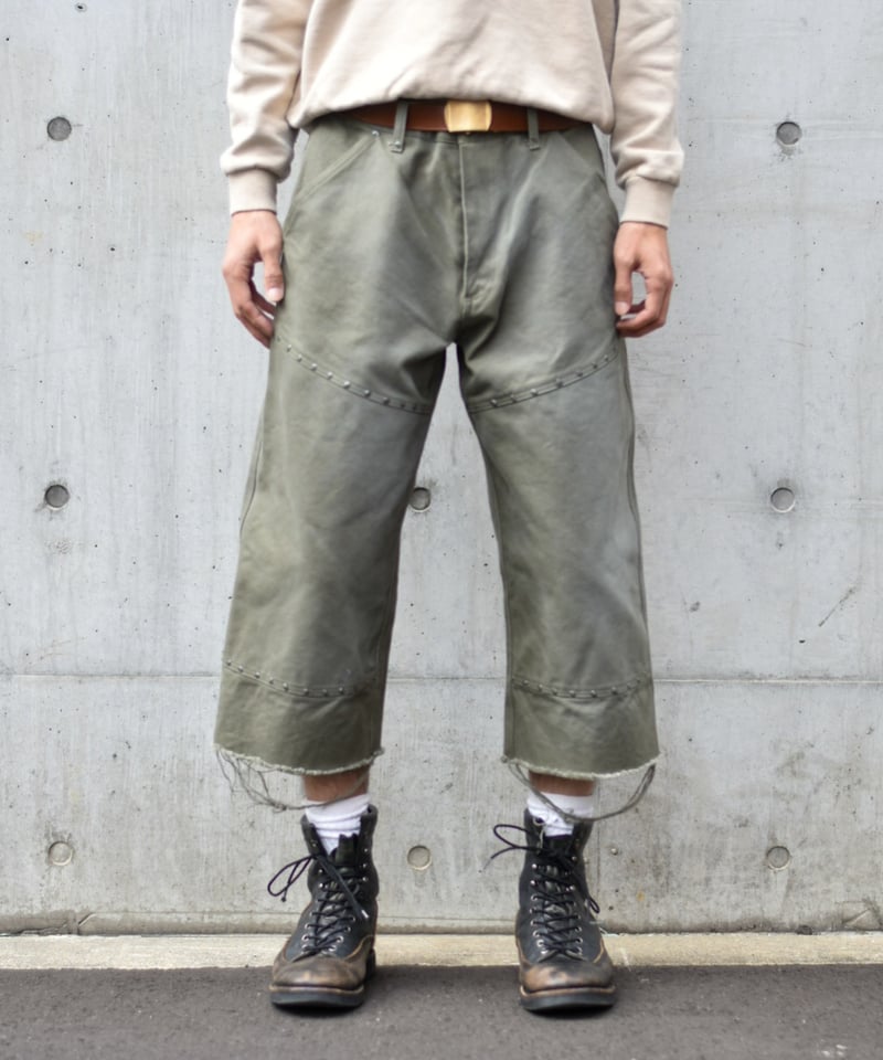 glamb Cropped Work Pants クロップドワークパンツ カーキ glamb
