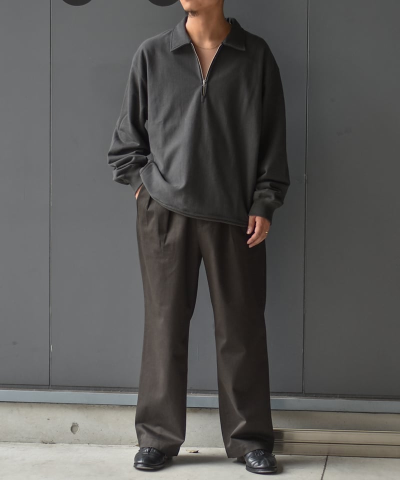 ULTERIOR FADED SILKY TERRY RW HALF ZIP P/O | 4