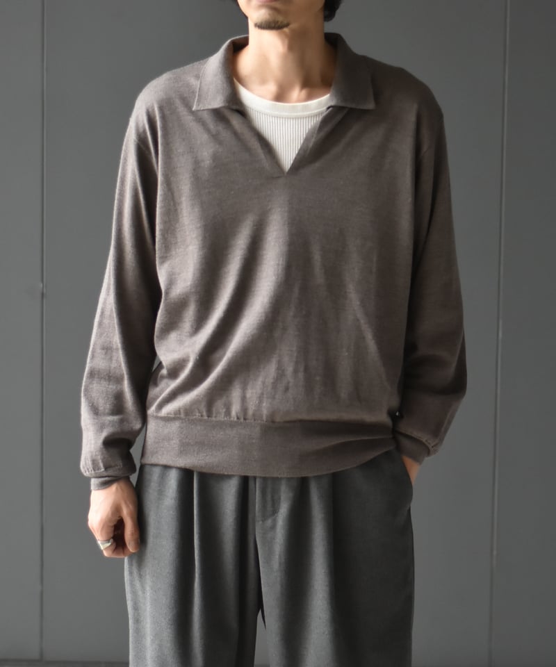 MEIAS WOOL SILK POLO PO | 45do｜refomed・Gorsch・