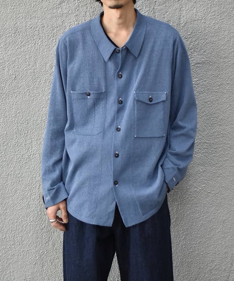 MEIAS LINEN CHAMBRAY KNIT SHIRTS