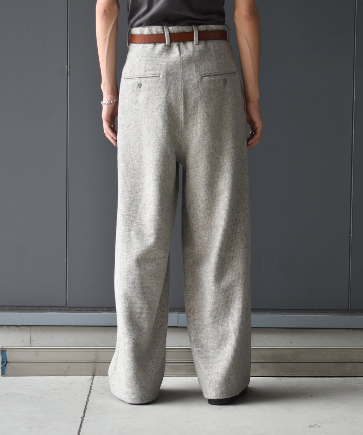 m’s braque tucked baggy pants m's braque / Tucked Baggy Pants (Grey Check) | twelve