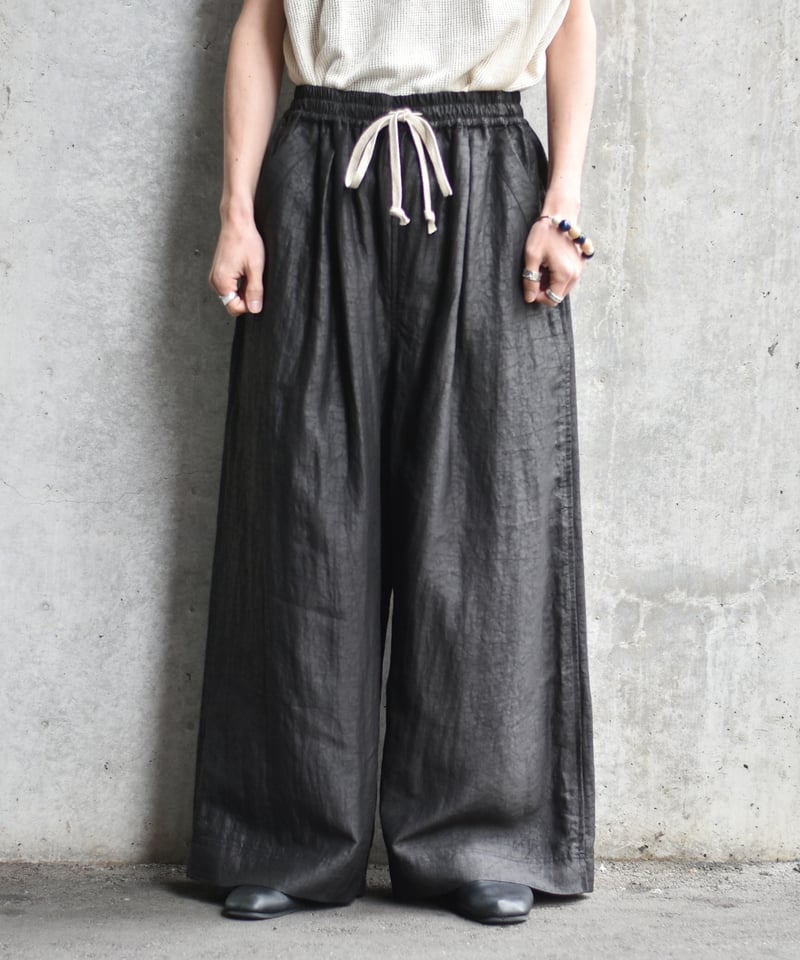 O project EASY WIDE PANTS/SPECIAL WRINKLE SILK