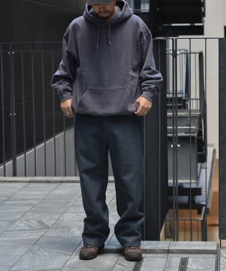 OCTANT HOODIE SWEAT-W-pigment dye