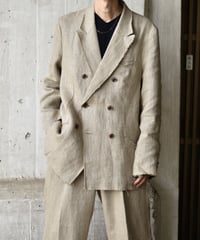 TUITACI HEAVY LINEN DOUBLE JACKET