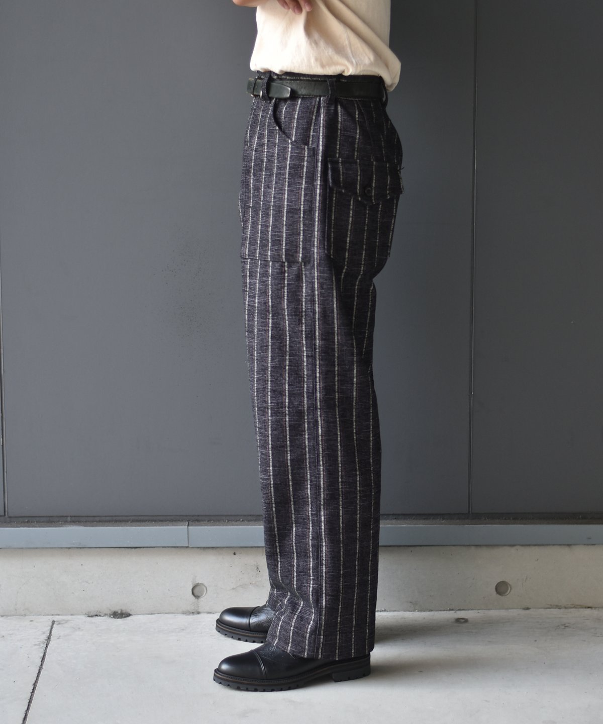 Willow Pants P-001 black stripe | 45do｜ULTERIO