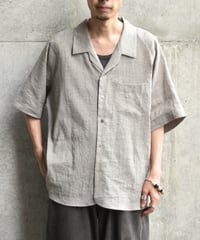 Gorsch the merry coachman Yak Mixed L/C Open Collar Raglan Short Sleeve Shirt
