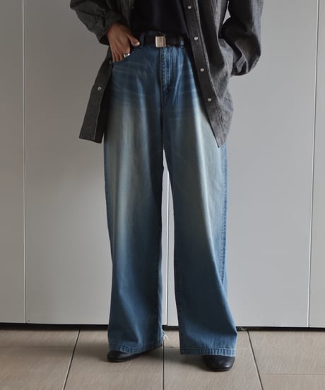 saby TYPE 3 BAGGY - 11oz Uneven yarn Denim -