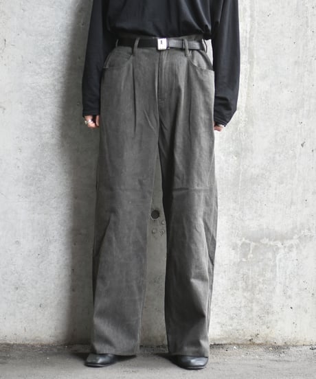 nakedgauge  COTTON×LINEN PIGMENT DYED ASHLEY PANTS